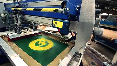 màquina industrial de serigrafia
