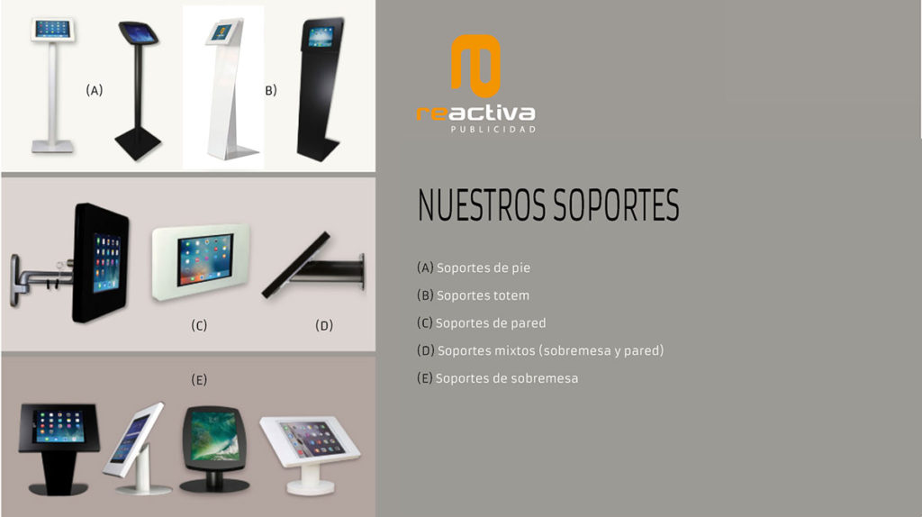 nuevos soportes universales para tablets